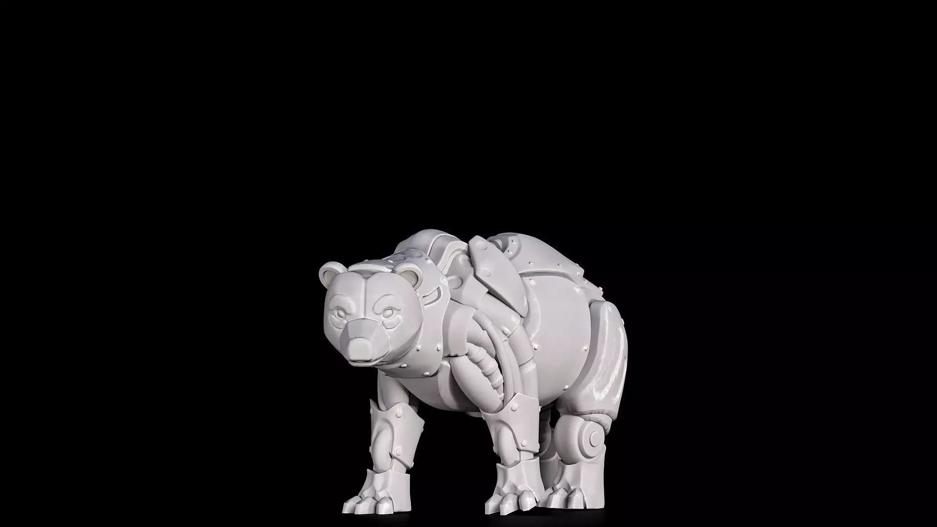 bear mechanimal  3D print model_0