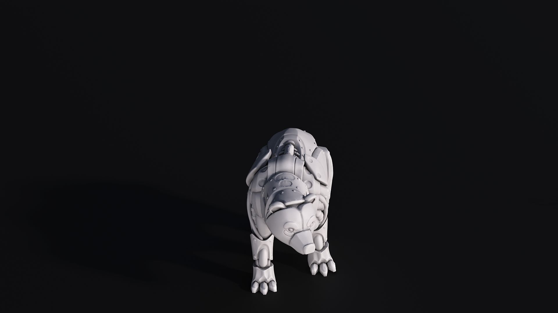 bear mechanimal  3D print model_2