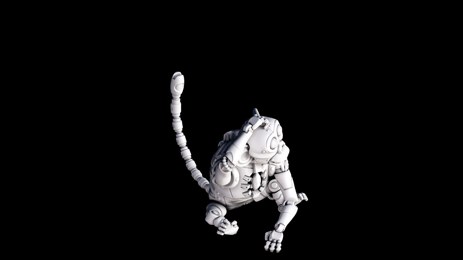 monkey mechanimal  3D print model_2