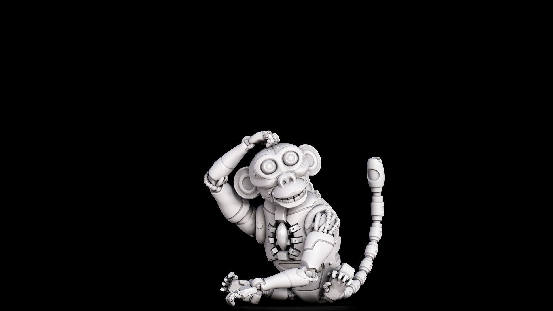 monkey mechanimal  3D print model_1