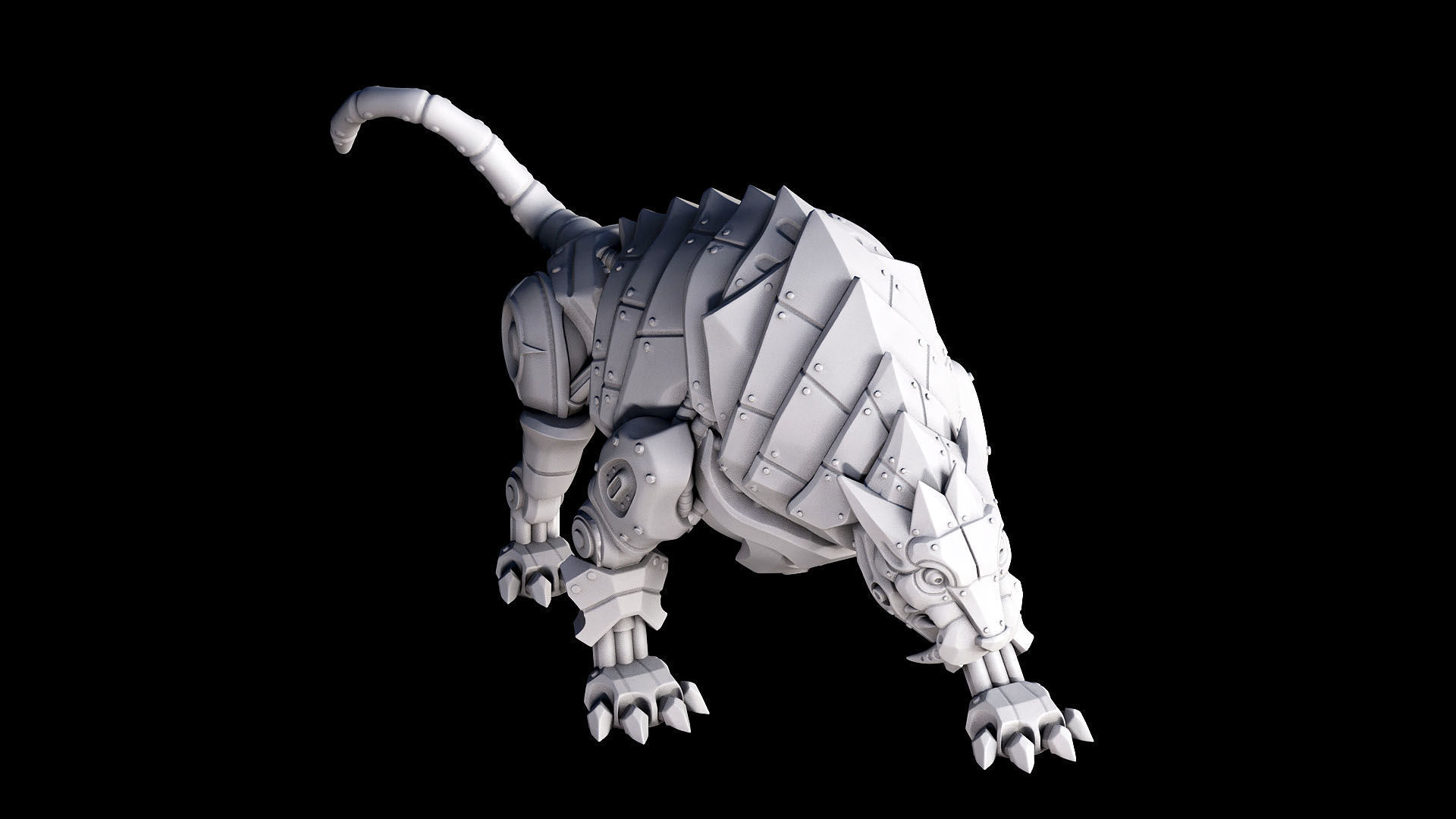 sabertooth mechanimal 3D print model_2