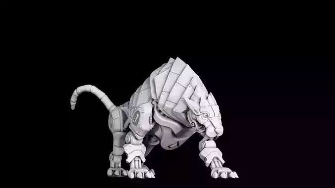 sabertooth mechanimal 3D print model