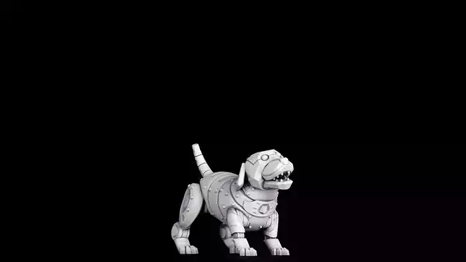 dog mechanimal 3D print model