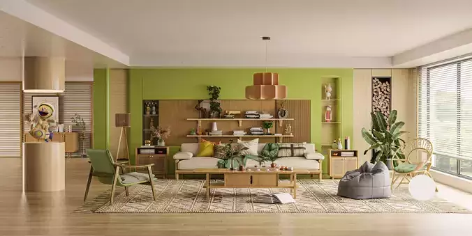 Living Room Interior 3D model