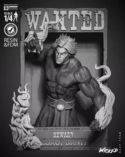 Wicked Marvel Adam Warlock Poster Bust 3D print model