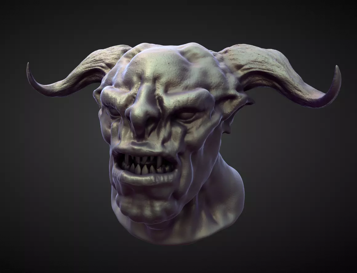 HEAD63 high poly sculpt 3D model_0
