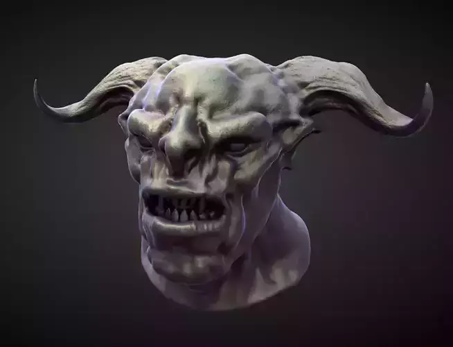 HEAD63 high poly sculpt 3D model