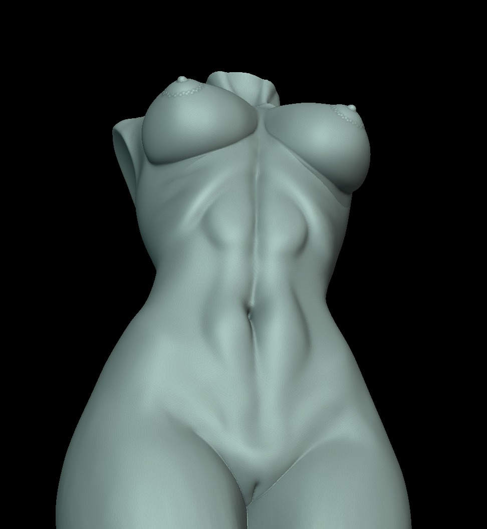 Woman Body Torso 3D print model_8
