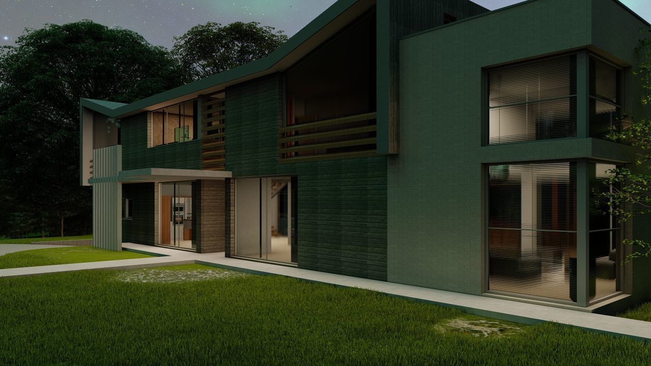 Casa Scene-villa-modern house 3D model_17