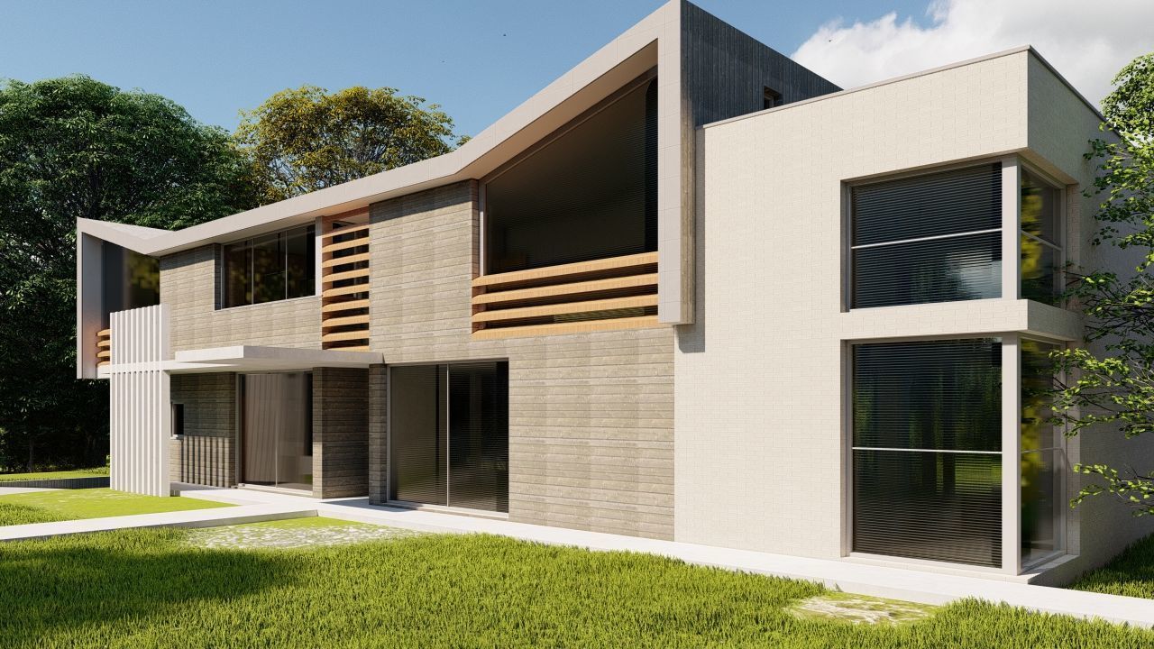 Casa Scene-villa-modern house 3D model_13