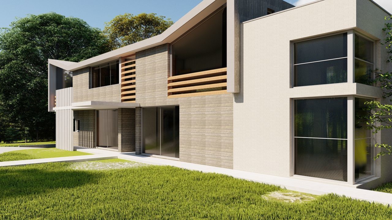 Casa Scene-villa-modern house 3D model_11