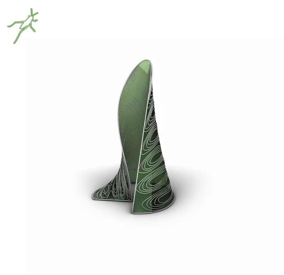 Grasshopper  EX  32  Kangaroo  Map on surface 3D model_0