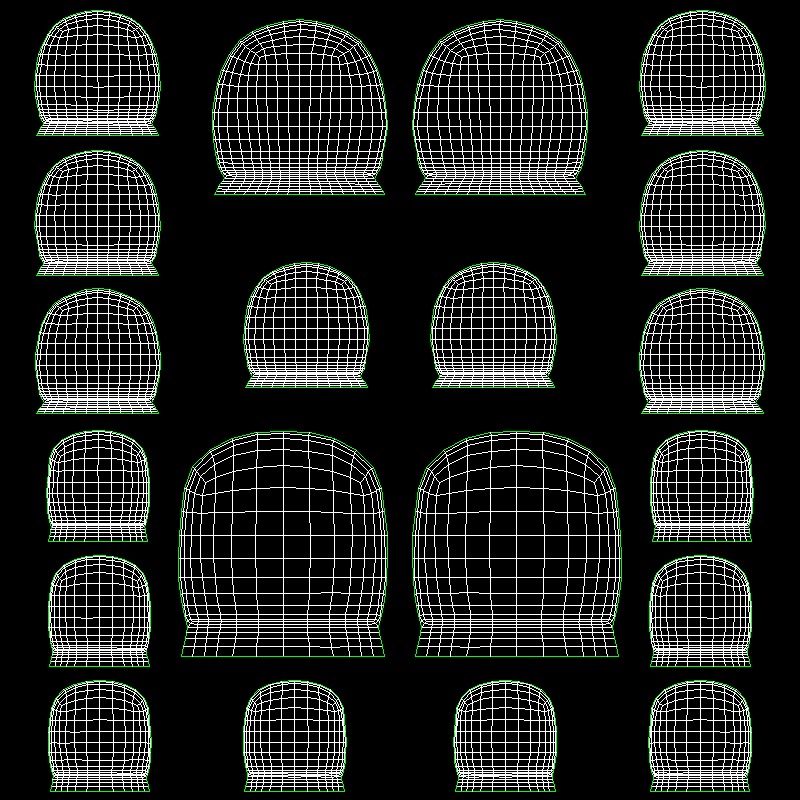 3D Nude Young Girl Low-poly 3D model_12