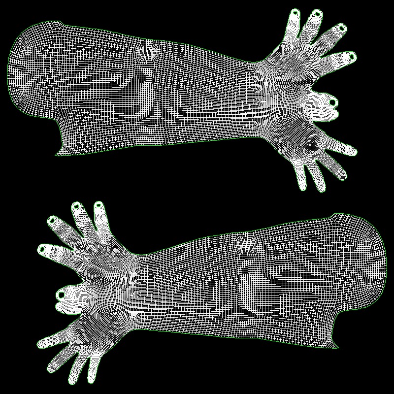 3D Nude Young Girl Low-poly 3D model_11