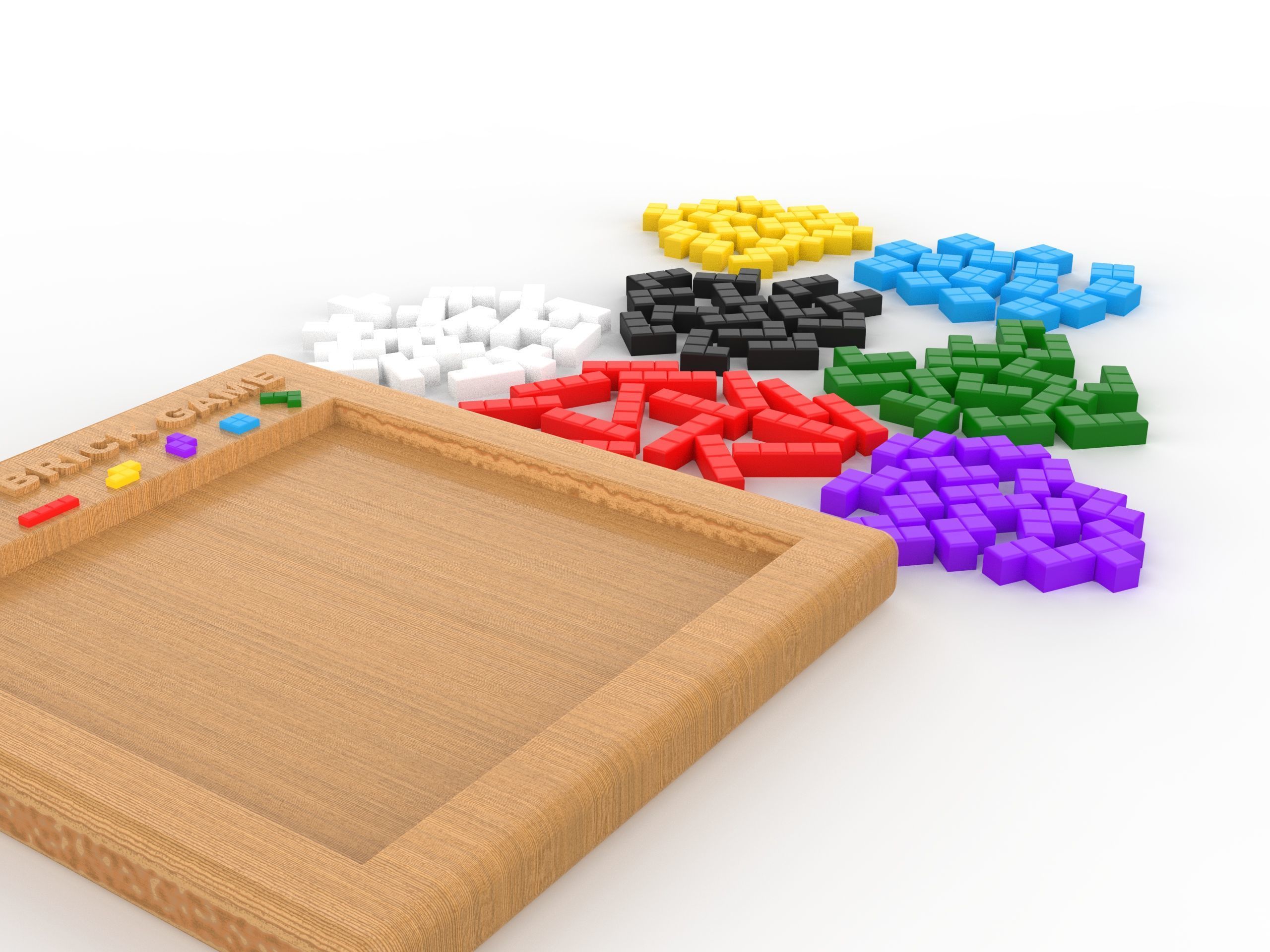 Tetris Brick Puzzle 3D print model_8