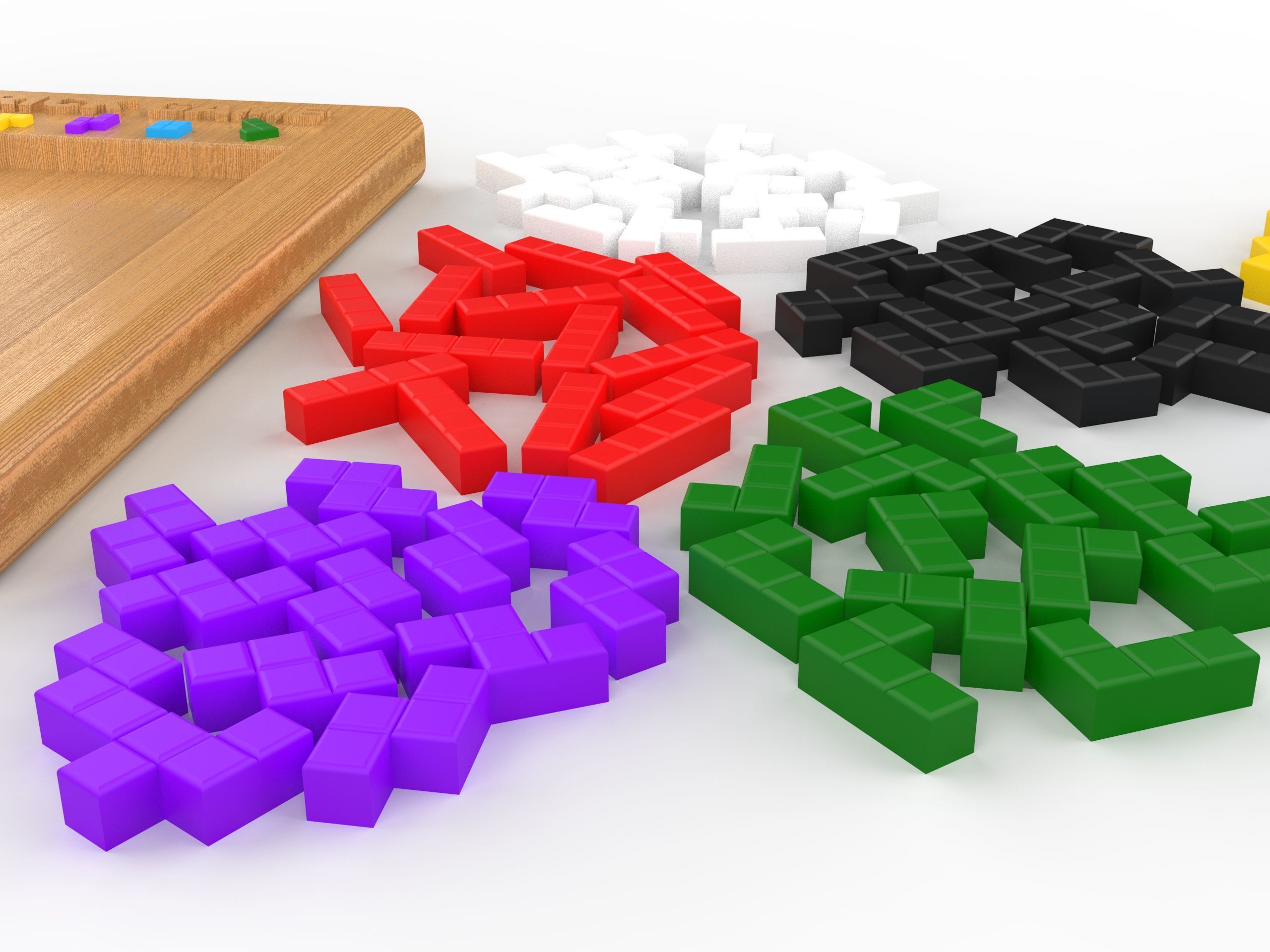 Tetris Brick Puzzle 3D print model_6