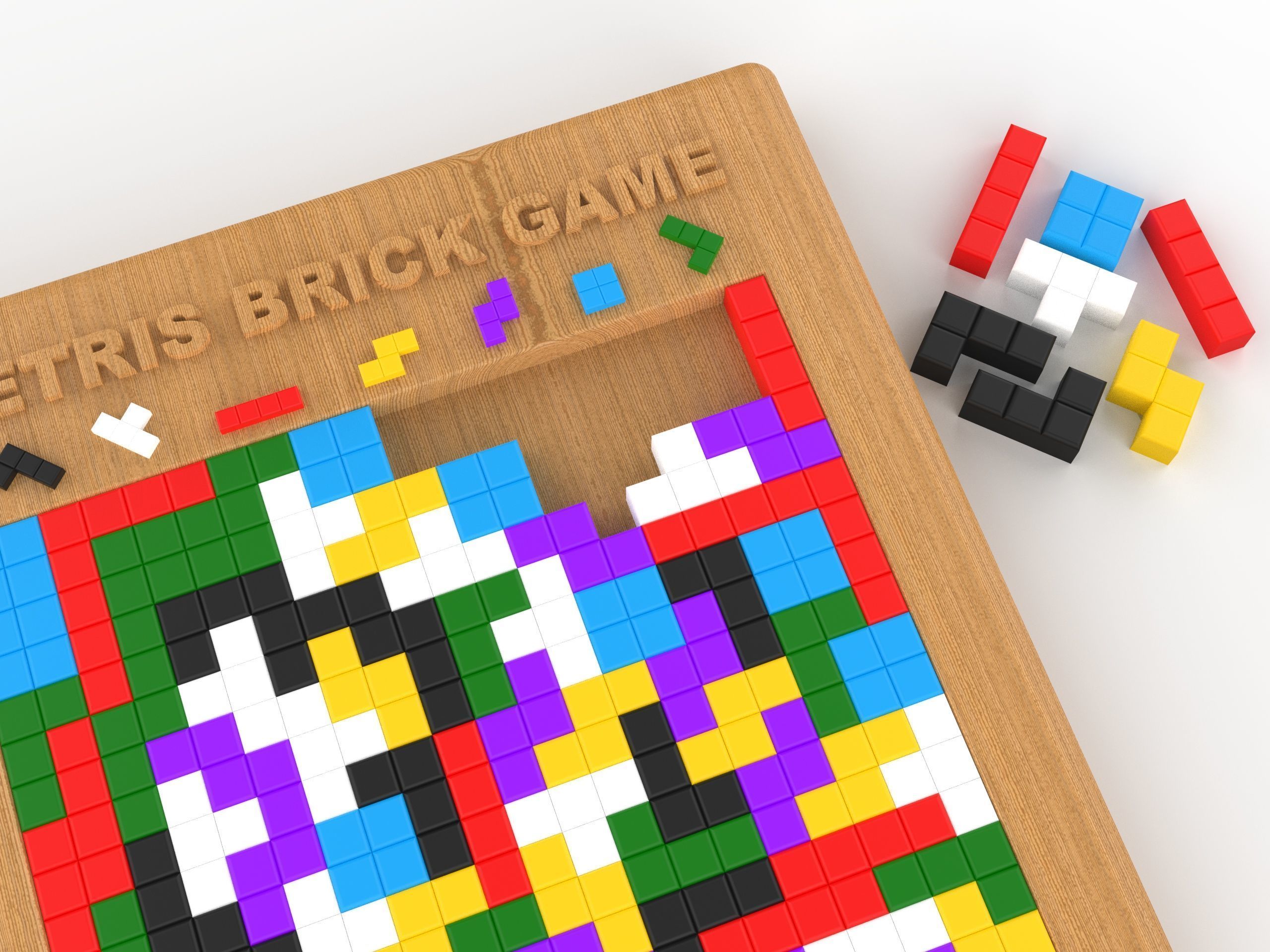 Tetris Brick Puzzle 3D print model_3