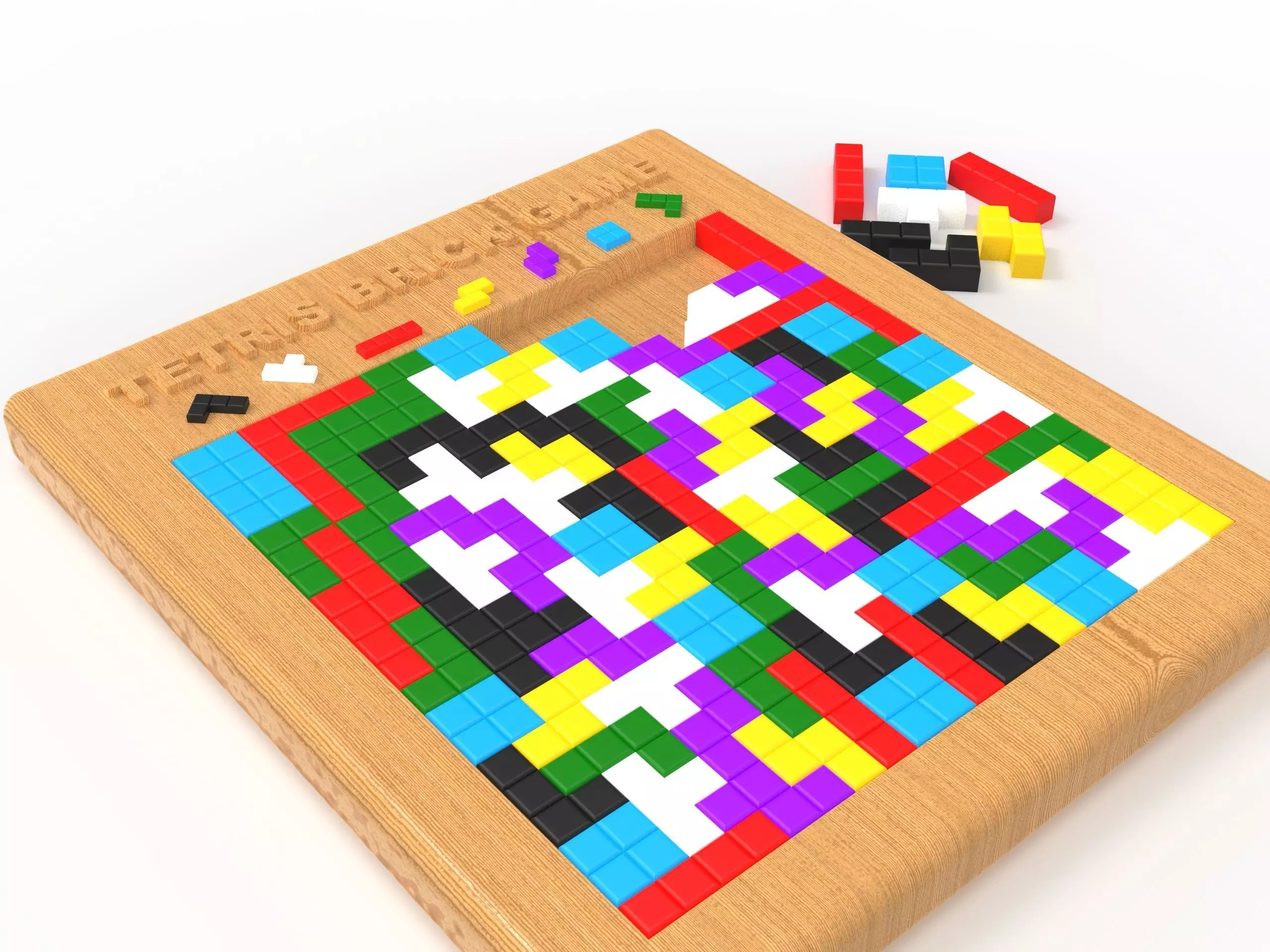 Tetris Brick Puzzle 3D print model_0