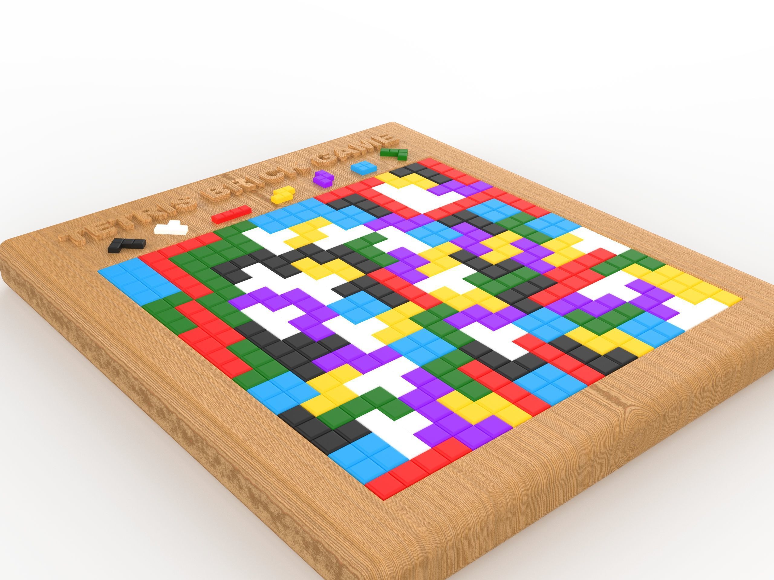 Tetris Brick Puzzle 3D print model_10