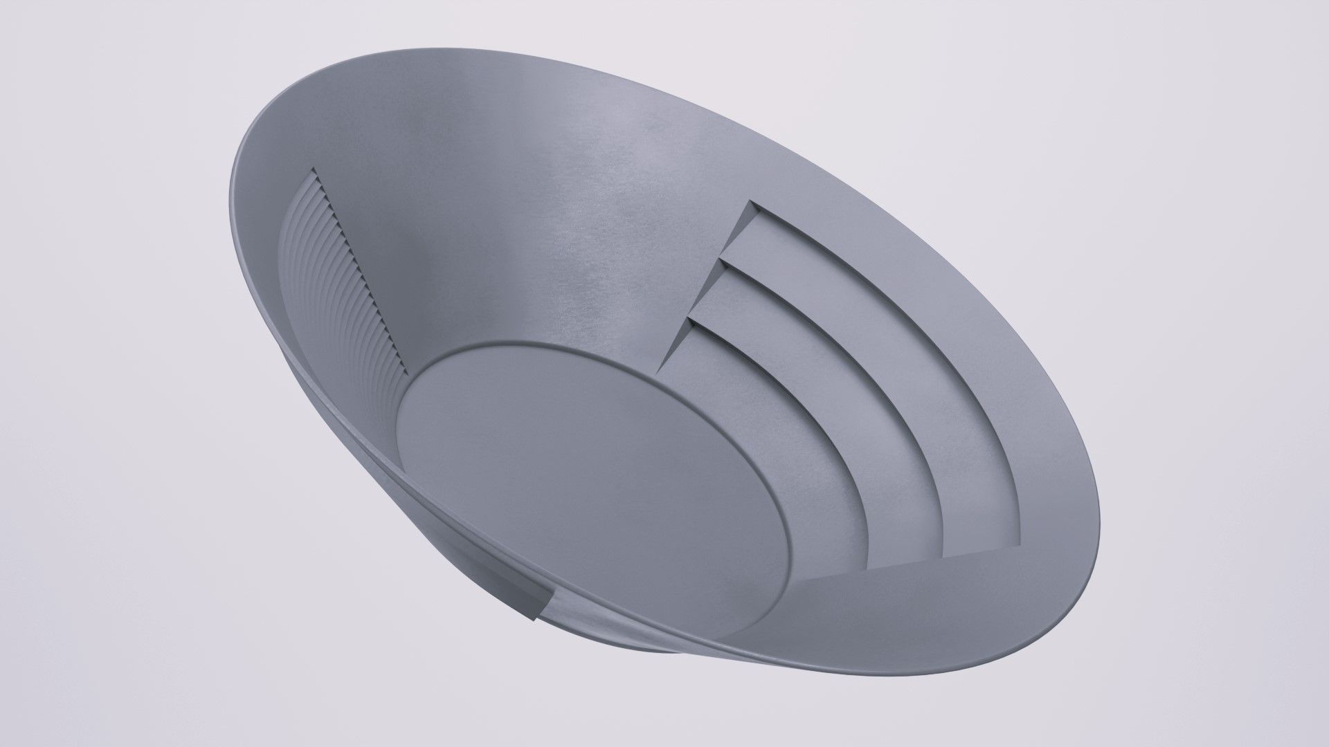 15Inch Gold Mining Pan plasic 3D print model_4