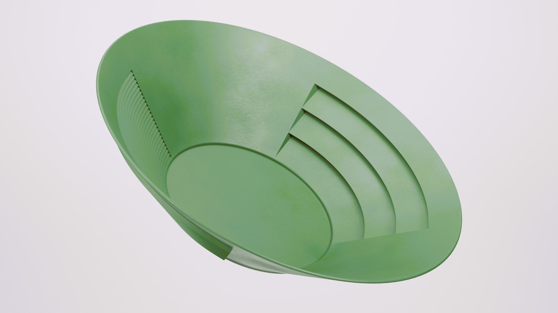 15Inch Gold Mining Pan plasic 3D print model_3