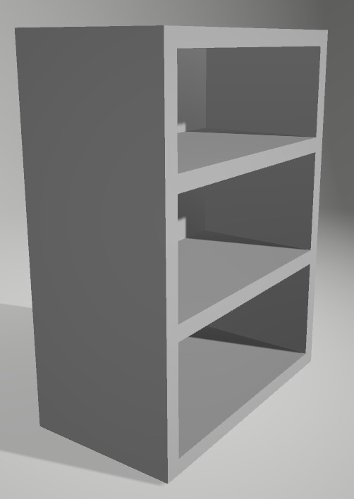 Bookshelf Model 3D print model_2