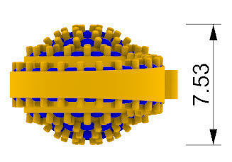 pave spring lock lobster clasp 3D print model_7