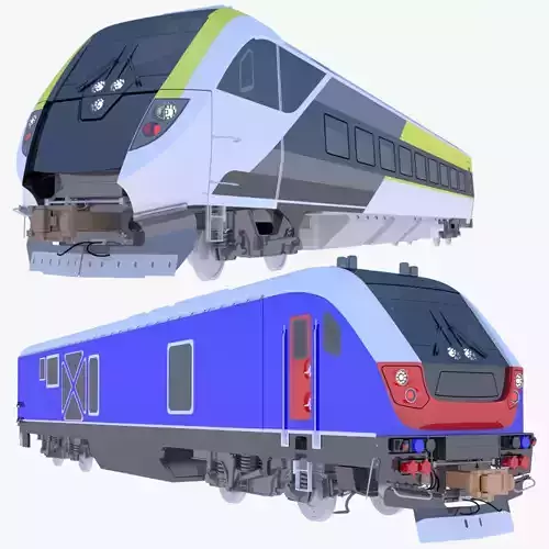 Locomotive Siemens SC-44 and SCV-42 3D Model Collection