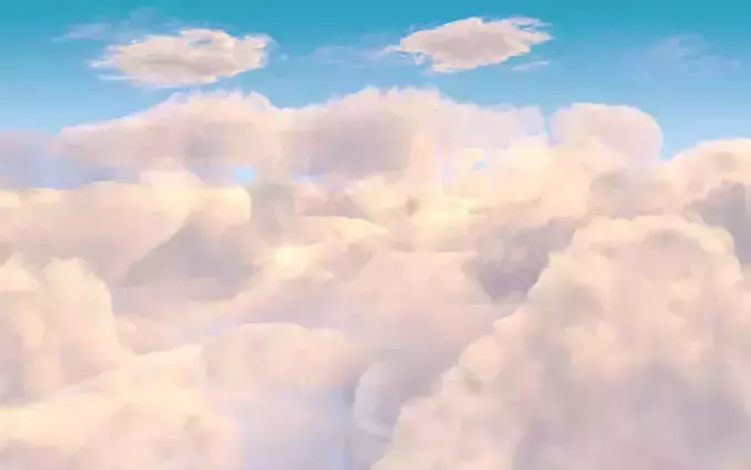 Realistic Clouds Scene 3D model