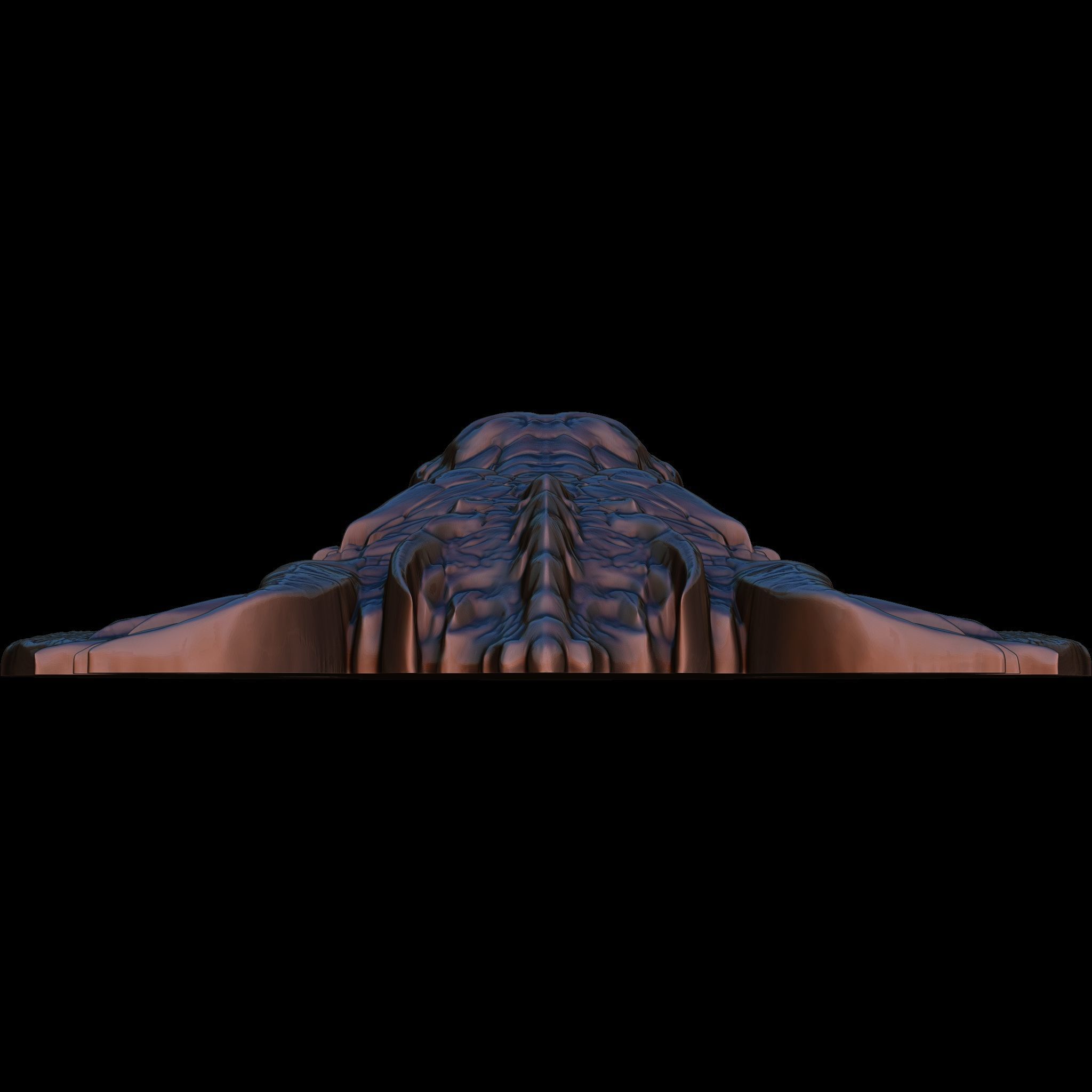 Dragon Head Relief No1 STL file for 3d Printing or CNC 3D print model_8