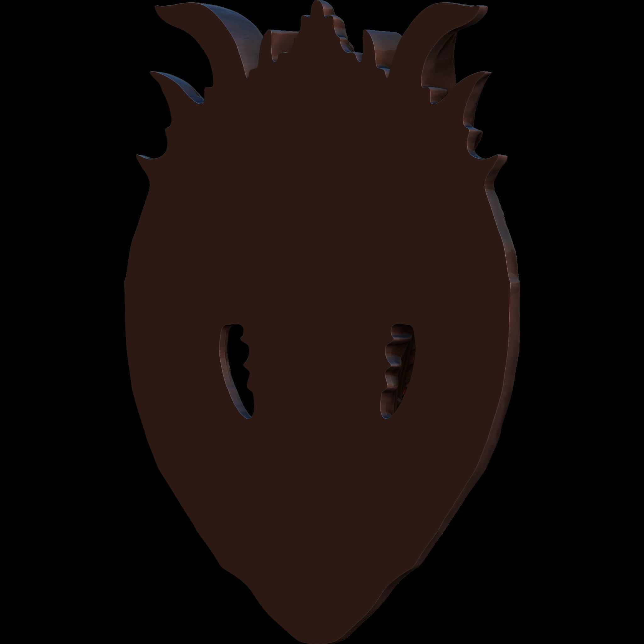 Dragon Head Relief No1 STL file for 3d Printing or CNC 3D print model_5