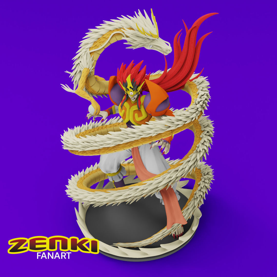 Anime Classics - Zenki the guardian warrior Diorama 3D print model_1