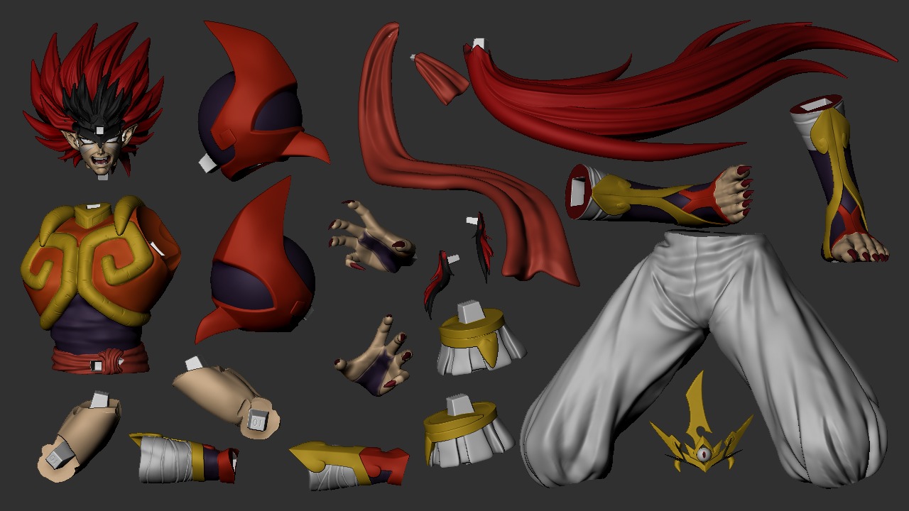 Anime Classics - Zenki the guardian warrior Diorama 3D print model_18