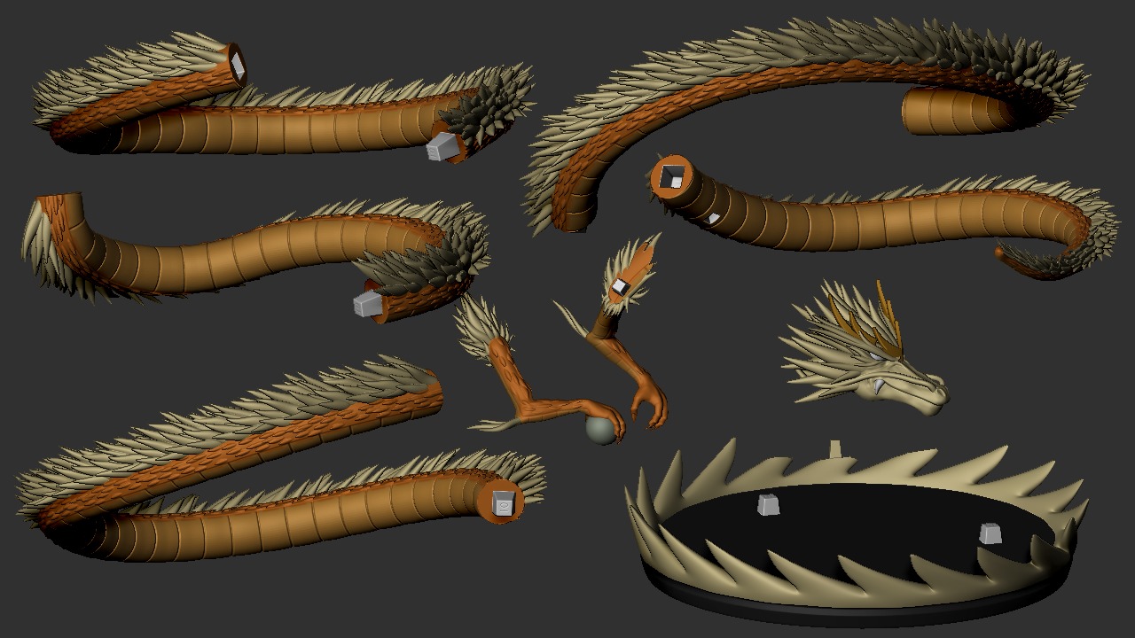 Anime Classics - Zenki the guardian warrior Diorama 3D print model_17