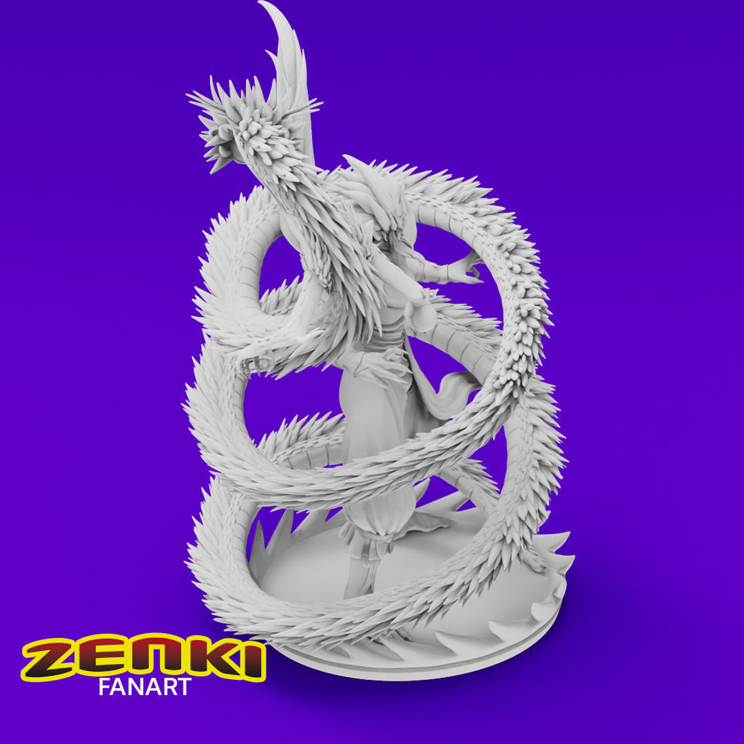 Anime Classics - Zenki the guardian warrior Diorama 3D print model_12