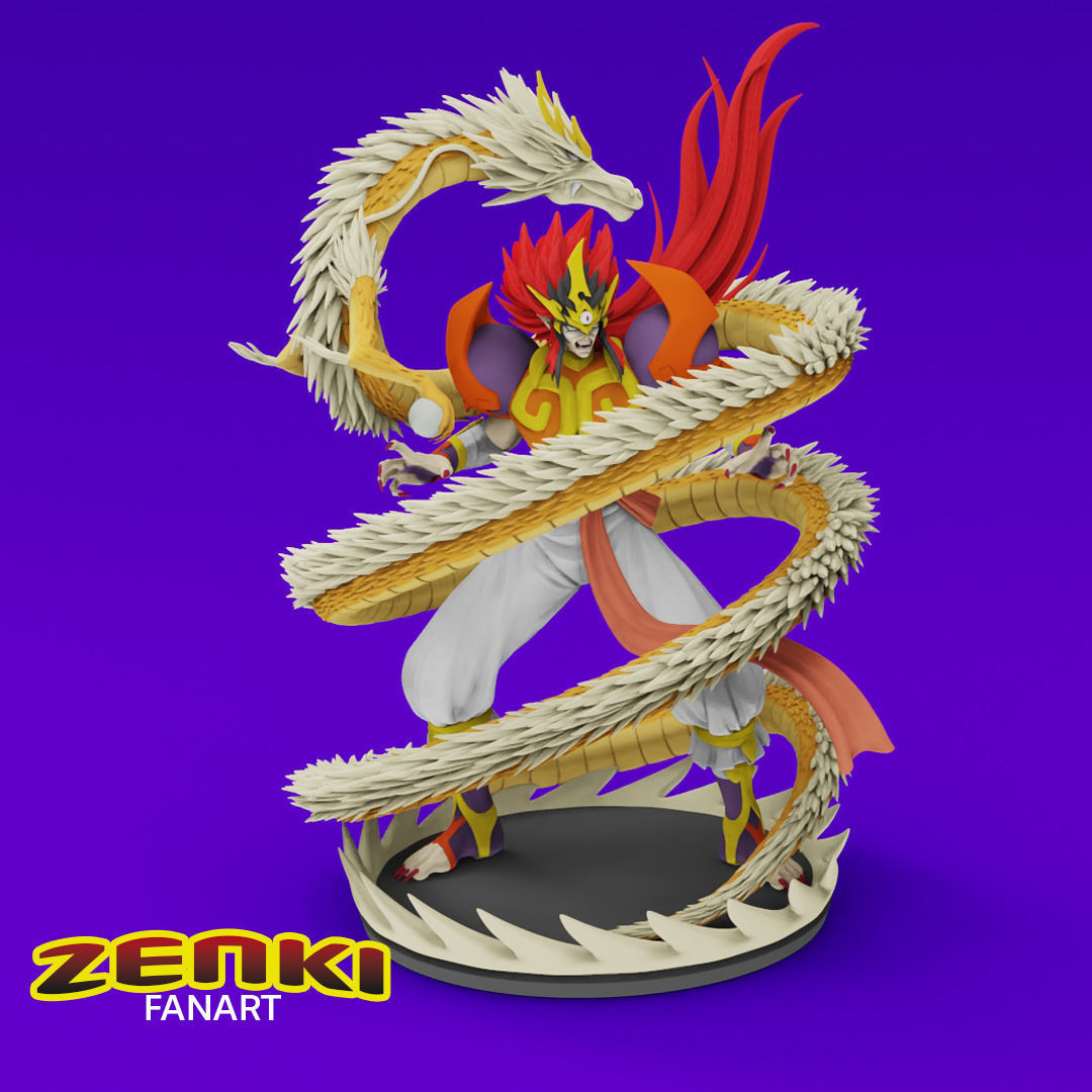 Anime Classics - Zenki the guardian warrior Diorama 3D print model_15