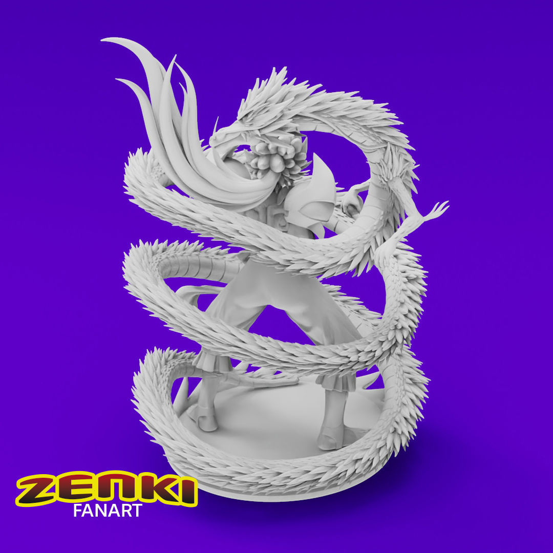 Anime Classics - Zenki the guardian warrior Diorama 3D print model_10