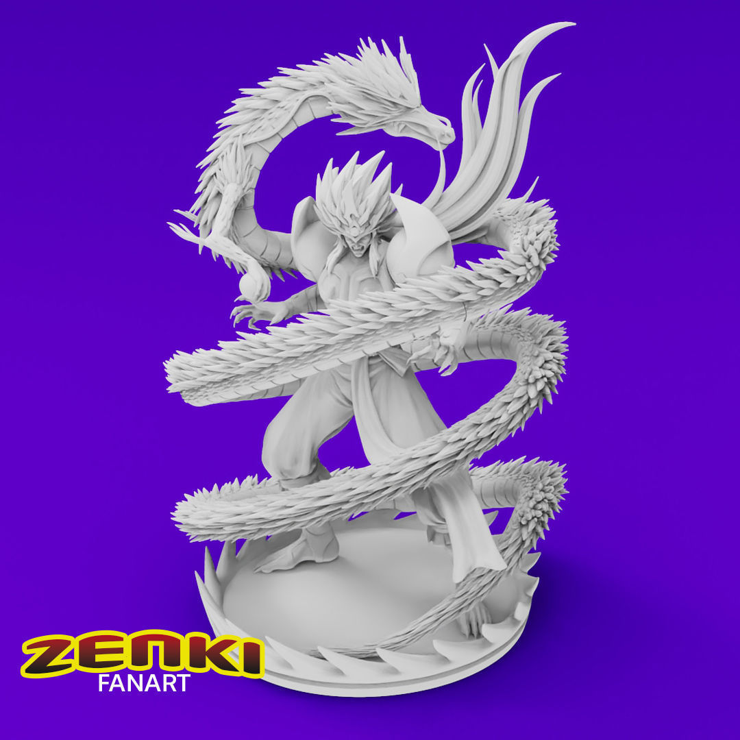 Anime Classics - Zenki the guardian warrior Diorama 3D print model_14