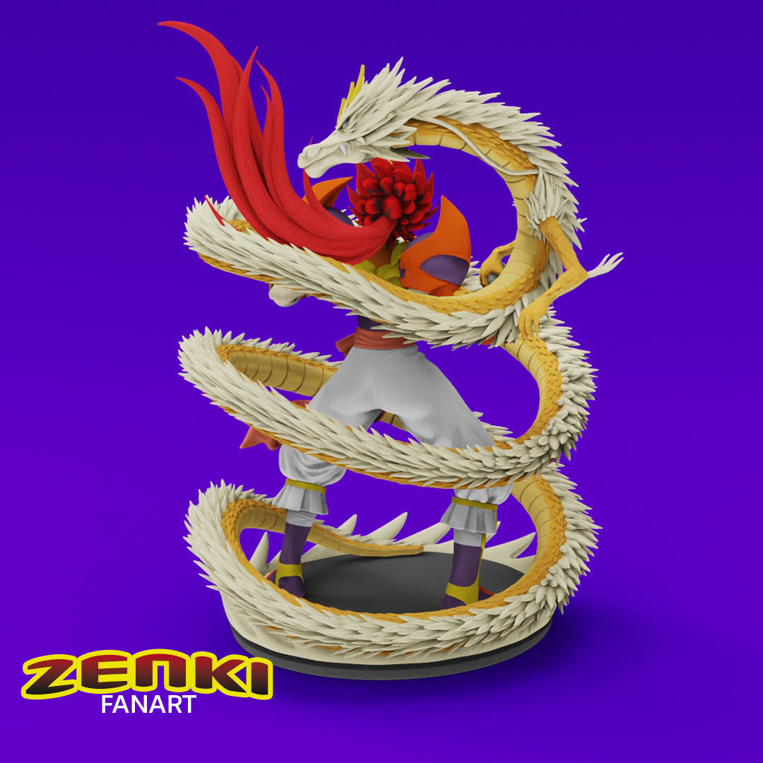 Anime Classics - Zenki the guardian warrior Diorama 3D print model_5