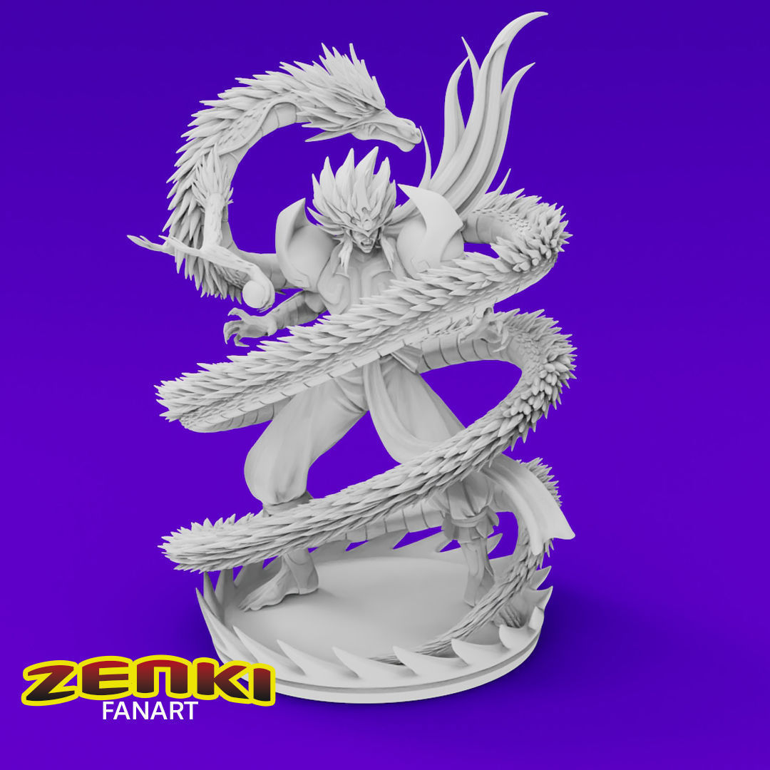 Anime Classics - Zenki the guardian warrior Diorama 3D print model_6