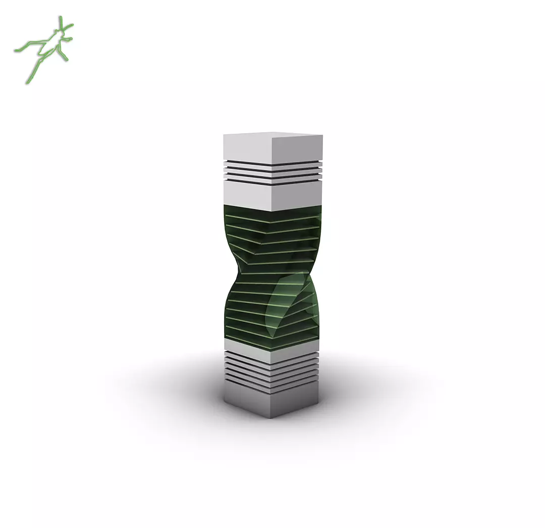 Grasshopper  EX  34  Twist  Contour 3D model_0