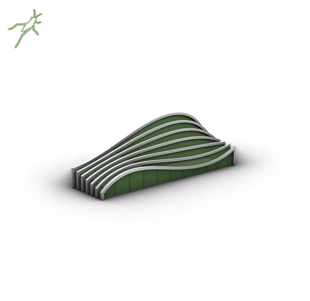 Grasshopper EX 35 Project Extrude curve Free 3D model