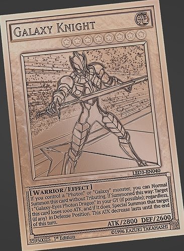 Galaxy Knight - yu-gi-oh Free 3D print model