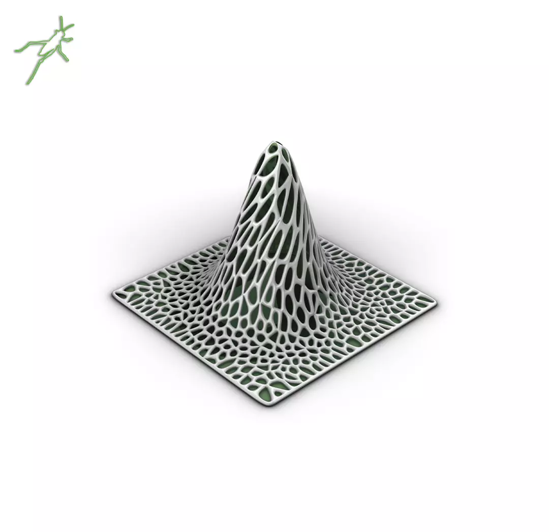 Grasshopper EX 37 Twist Map to surface 3D model