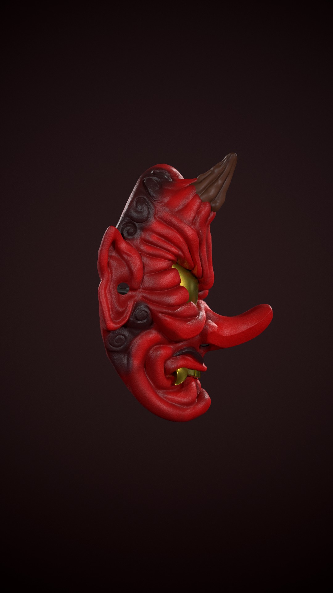 TENGU MASK YOKAI JAPANESE 3D print model_2
