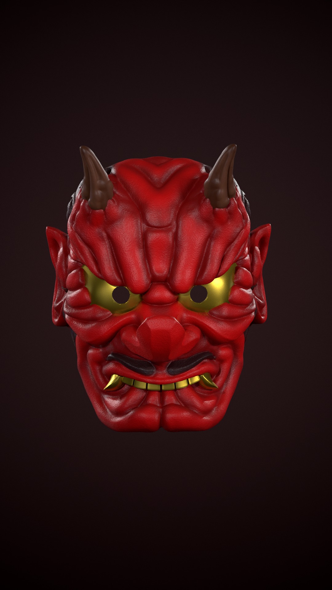 TENGU MASK YOKAI JAPANESE 3D print model_1