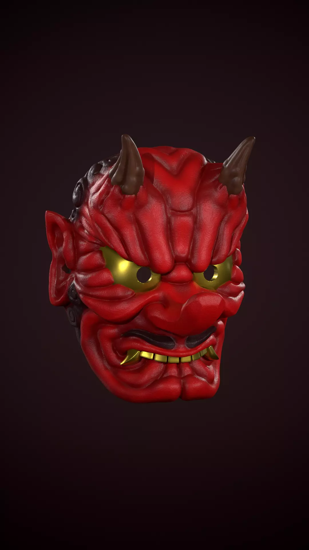 TENGU MASK YOKAI JAPANESE 3D print model_0