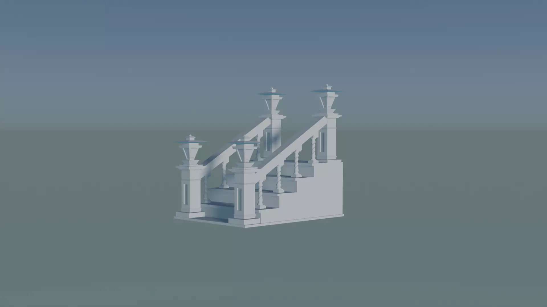 staircase 3D print model_0