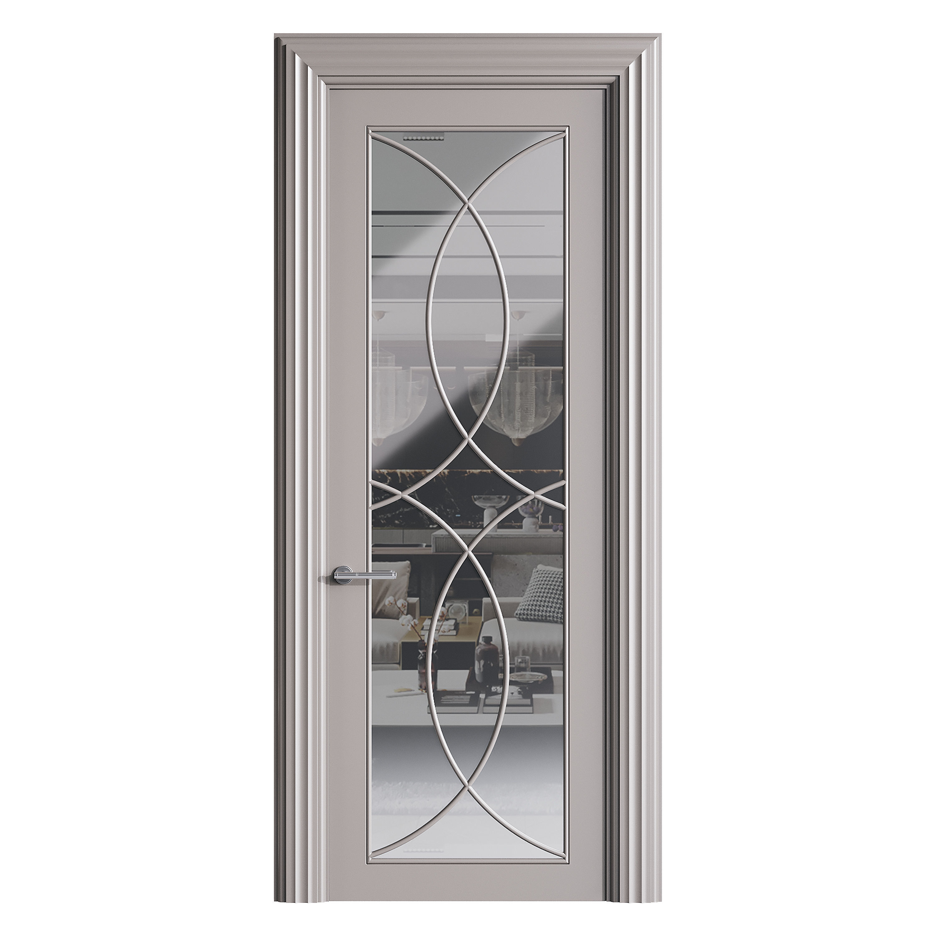 Modern entrance door 47 3D model_5