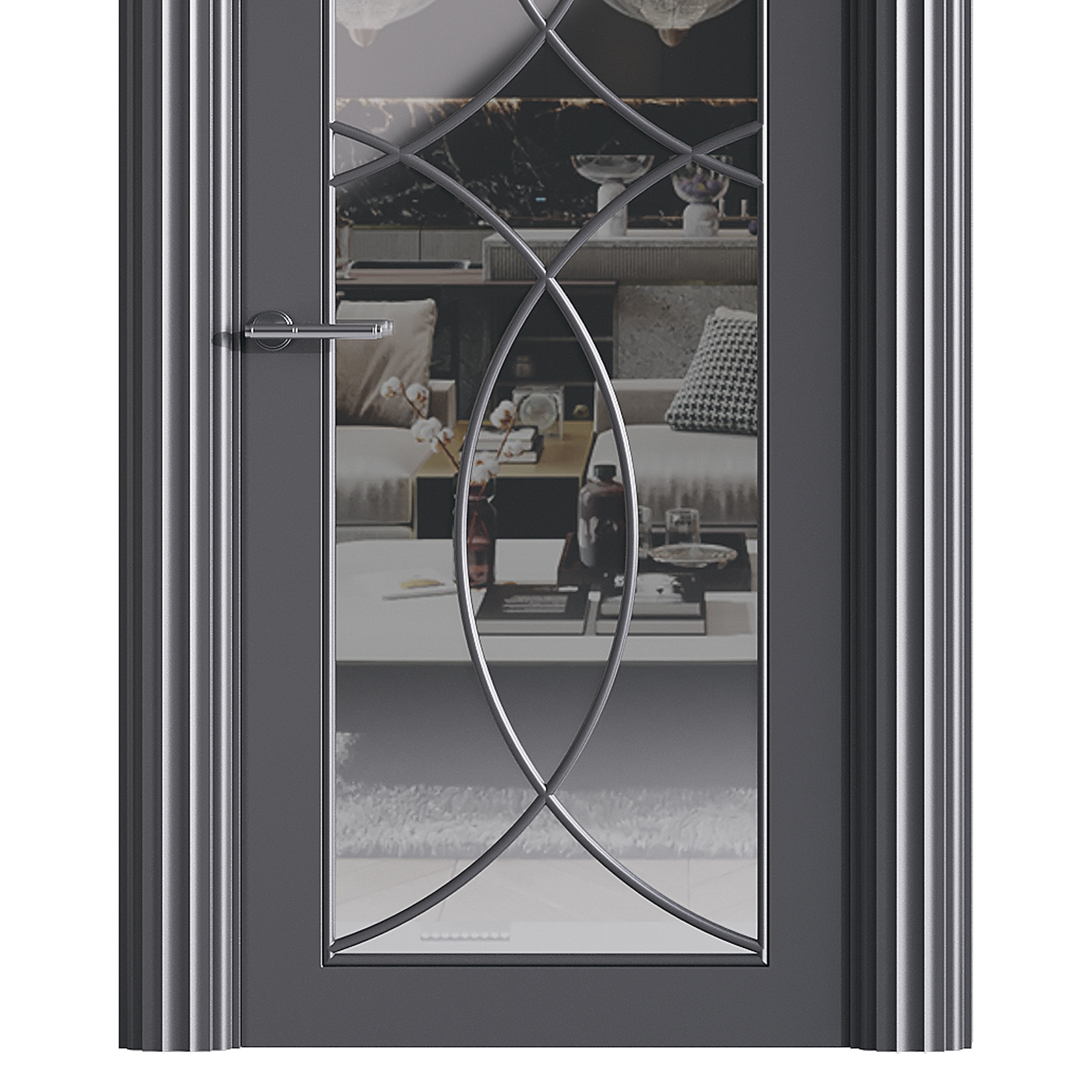 Modern entrance door 47 3D model_12